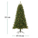 Giftsome - Kunstkerstboom 215 cm - Inclusief 200 Warm Witte LED's - Bivakshop