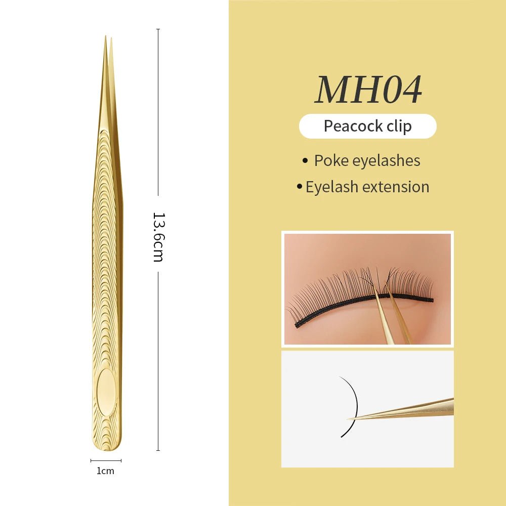 Glamlash esd st sa anti - statische wimper pincet – Gebogen & rechte tip pincet voor wimperverlenging - Bivakshop