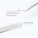 Glamlash esd st sa anti - statische wimper pincet – Gebogen & rechte tip pincet voor wimperverlenging - Bivakshop