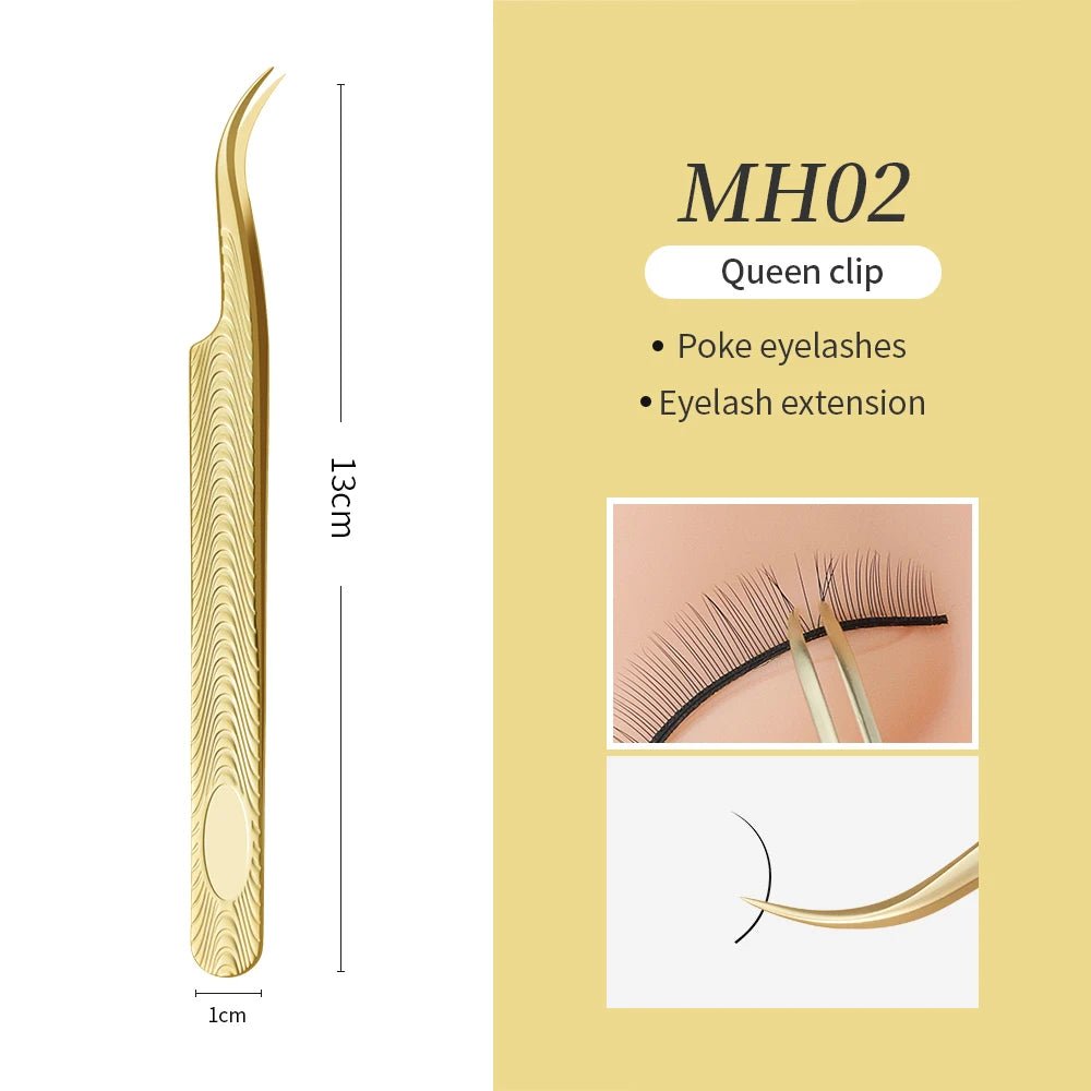 Glamlash esd st sa anti - statische wimper pincet – Gebogen & rechte tip pincet voor wimperverlenging - Bivakshop