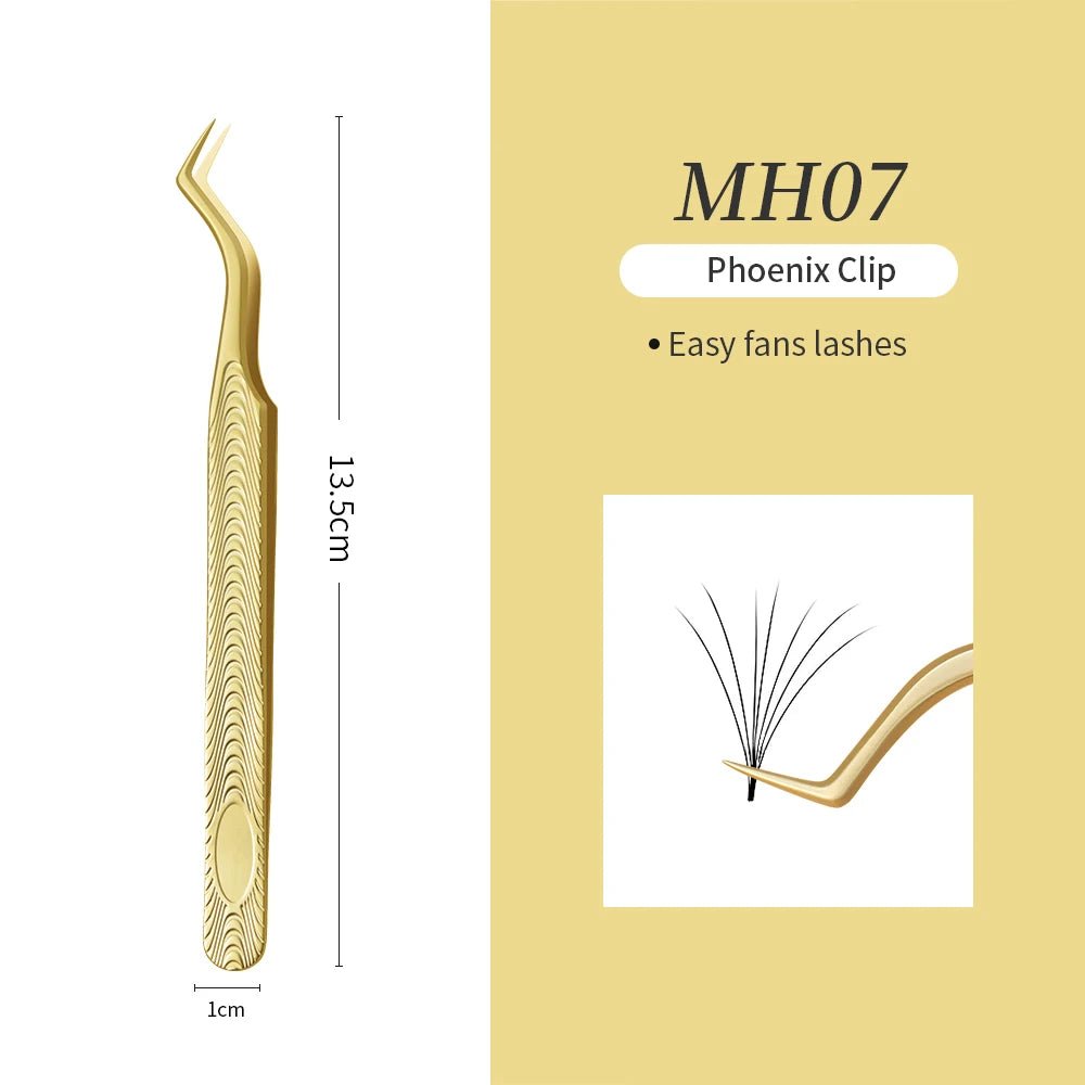 Glamlash esd st sa anti - statische wimper pincet – Gebogen & rechte tip pincet voor wimperverlenging - Bivakshop
