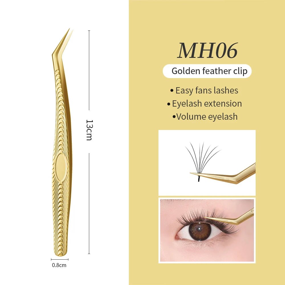 Glamlash esd st sa anti - statische wimper pincet – Gebogen & rechte tip pincet voor wimperverlenging - Bivakshop