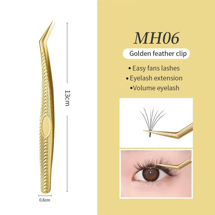 Glamlash esd st sa anti - statische wimper pincet – Gebogen & rechte tip pincet voor wimperverlenging - Bivakshop