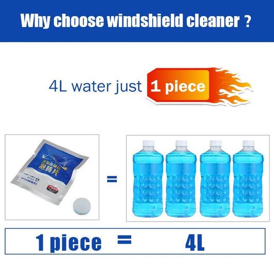 Glasreiniger tabletten - Ruitenreiniger voor auto’s - 10 stuks voor een streeploos schone voorruit - Bivakshop