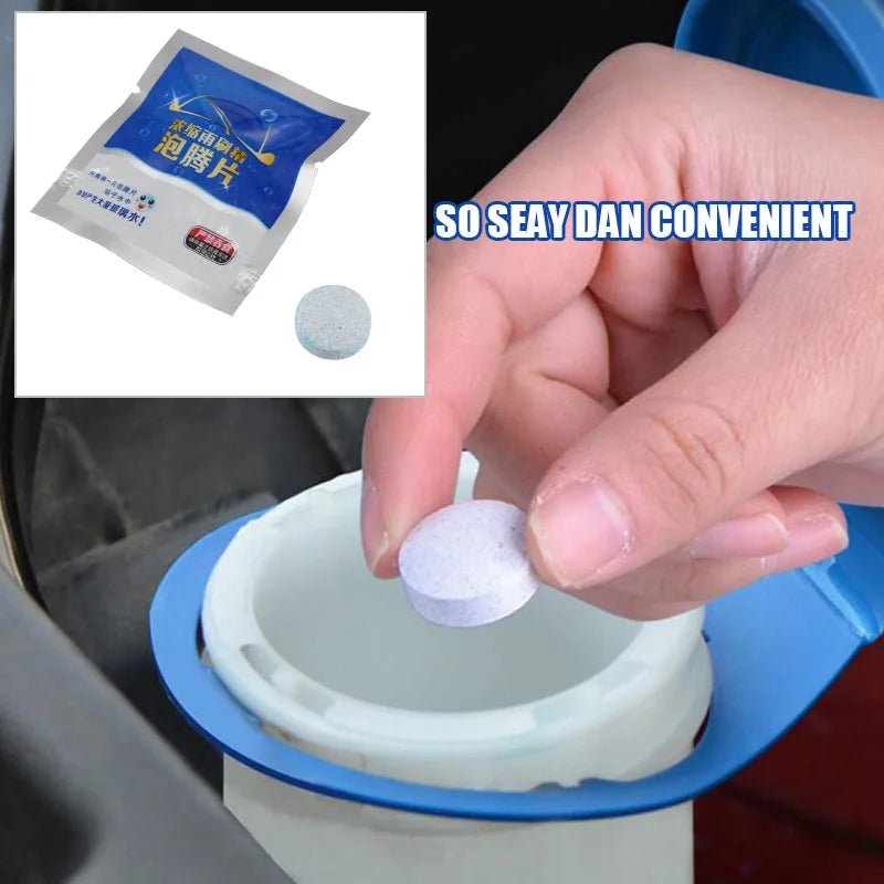 Glasreiniger tabletten - Ruitenreiniger voor auto’s - 10 stuks voor een streeploos schone voorruit - Bivakshop