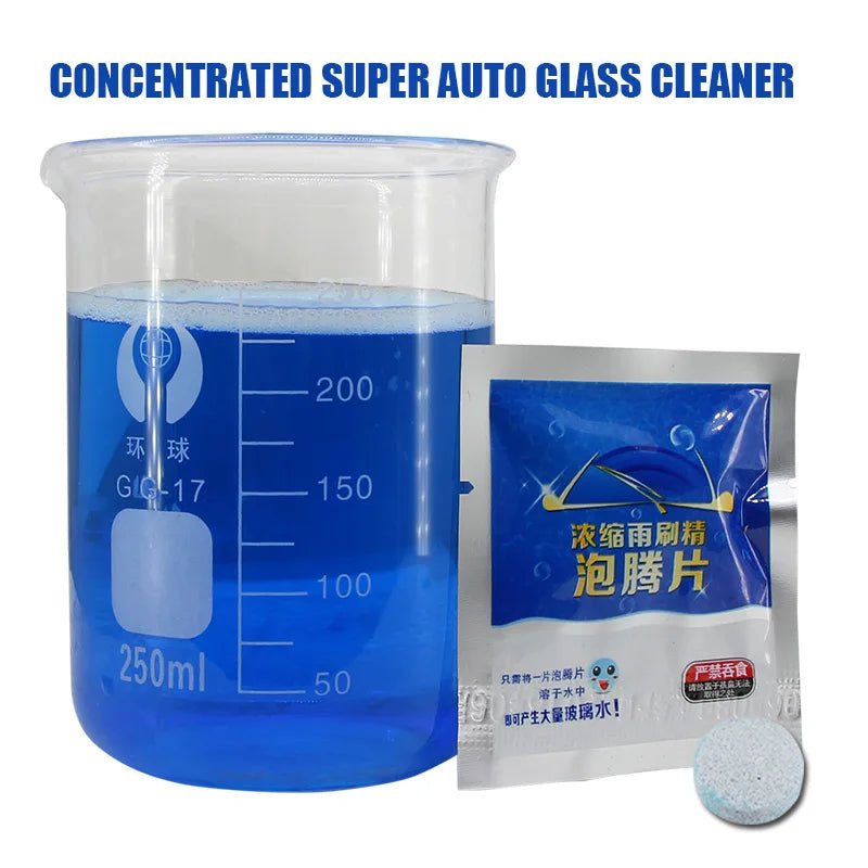 Glasreiniger tabletten - Ruitenreiniger voor auto’s - 10 stuks voor een streeploos schone voorruit - Bivakshop