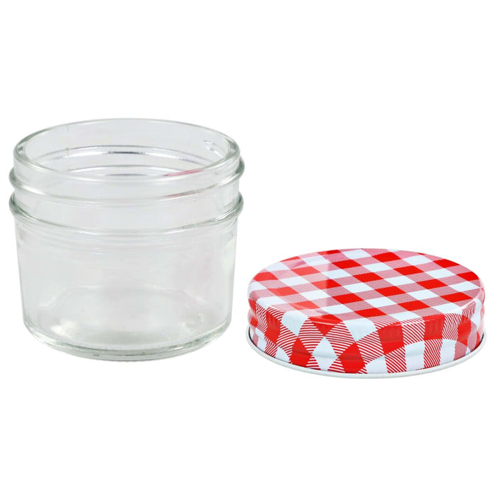 Glazen Jampotten – 110 ml – Met Deksel – Set van 24, 48 of 96 Stuks - Bivakshop