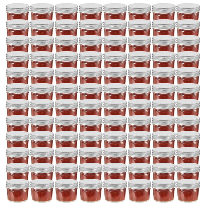 Glazen Jampotten – 110 ml – Met Deksel – Set van 24, 48 of 96 Stuks - Bivakshop