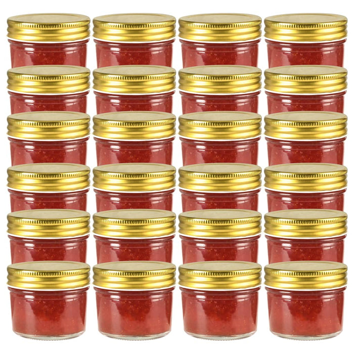 Glazen Jampotten – 110 ml – Met Deksel – Set van 24, 48 of 96 Stuks - Bivakshop