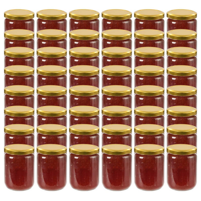 Glazen Jampotten 230 ml met Deksel - Set van 48 of 96 stuks - Bivakshop