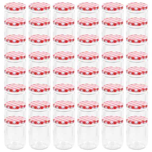 Glazen Jampotten 230 ml met Deksel - Set van 48 of 96 stuks - Bivakshop