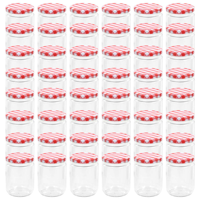 Glazen Jampotten 230 ml met Deksel - Set van 48 of 96 stuks - Bivakshop