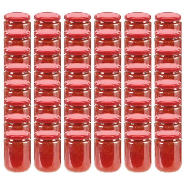 Glazen Jampotten 230 ml met Deksel - Set van 48 of 96 stuks - Bivakshop