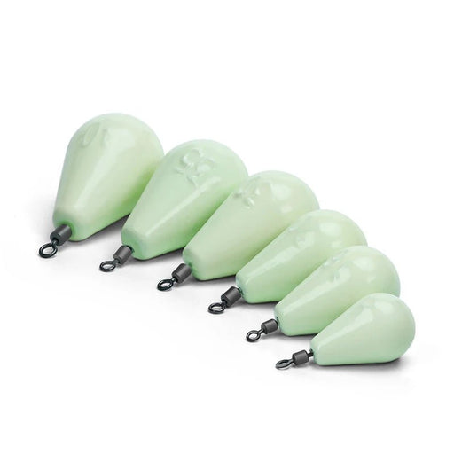 Glow - in - the - Dark Lead Sinker Set – 30g t/m 150g – Allround Lood - Bivakshop