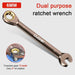 Gouden ratelsleutel – Flexibele universele steeksleutel – Auto reparatie & handgereedschap - Bivakshop