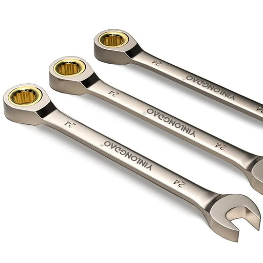 Gouden ratelsleutel – Flexibele universele steeksleutel – Auto reparatie & handgereedschap - Bivakshop