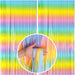 Gradient Pastel Fringe Gordijn (1x2M) – Regenboog Tinsel Achtergrond – Betoverende Feestdecoratie - Bivakshop