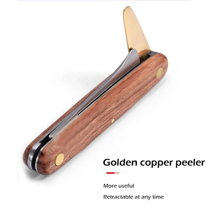 Grafting Tools Foldable Grafting Pruning Knife Professional Garden Grafting Cutter Stainless Steel Wooden Handle Grafting Knife - Bivakshop