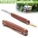 Grafting Tools Foldable Grafting Pruning Knife Professional Garden Grafting Cutter Stainless Steel Wooden Handle Grafting Knife - Bivakshop