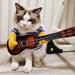 Grappig huisdier gitaar kostuum - Cosplay outfit voor honden en katten - Perfect voor feestdagen - Bivakshop
