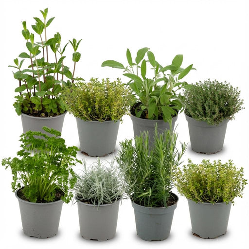 Green Boutiq – Italiaanse Kruidenmix – Set van 8 Stuks – Ø12 cm – ↕12 - 15 cm - Bivakshop