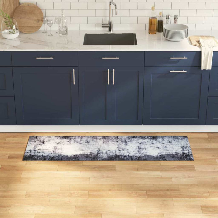 Grijs Keuken Vloerkleed – 180x60 cm – Fluweel Beton Look - Bivakshop