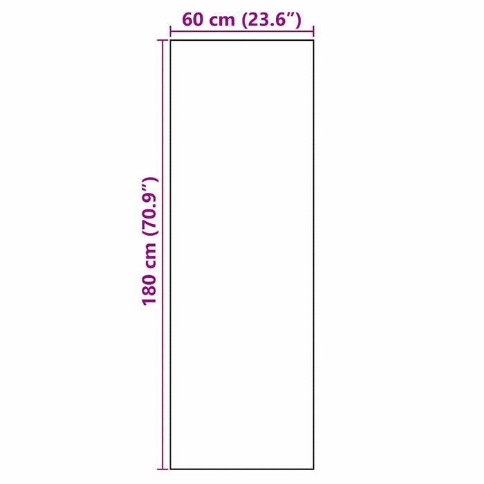 Grijs Keuken Vloerkleed – 180x60 cm – Fluweel Beton Look - Bivakshop