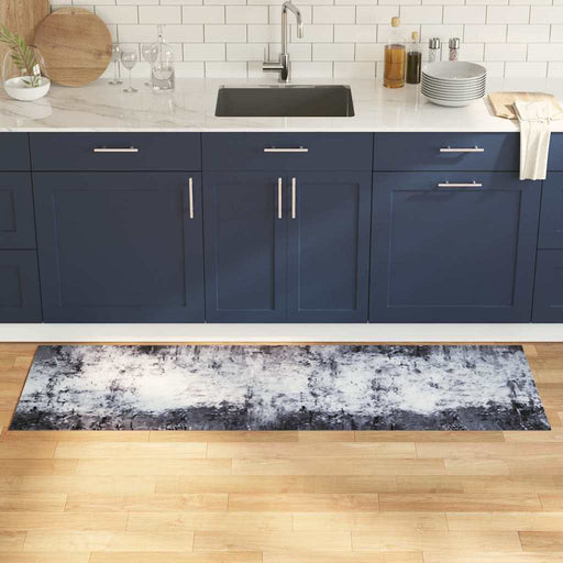 Grijs Keuken Vloerkleed – 180x60 cm – Fluweel Beton Look - Bivakshop
