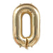 Grote Cijferballon Wit - Goud (100 cm / 40 Inch) – Luxe Folieballon voor Verjaardag & Jubileum – Cijfers 0 - 9 - Bivakshop