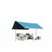 Grote Kampeerluifel 430x380x210 cm – Blauw – Waterdicht & Weerbestendig - Bivakshop