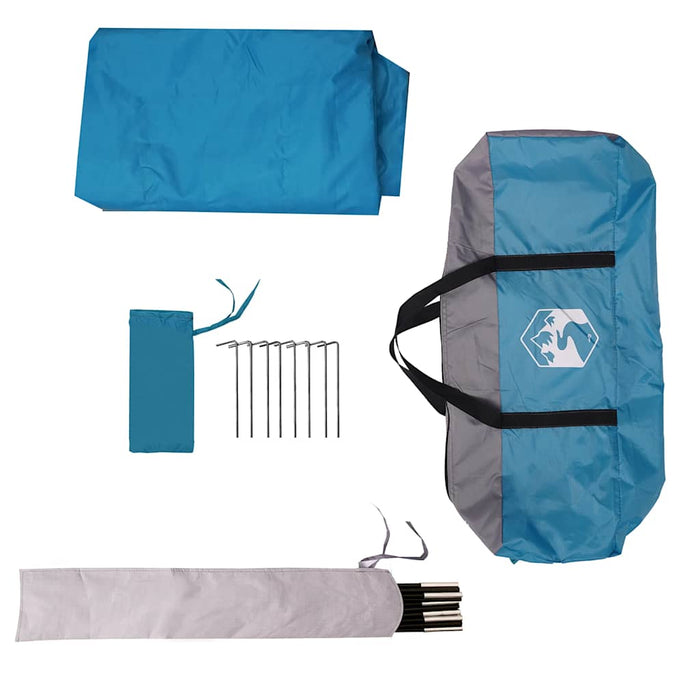 Grote Kampeerluifel 430x380x210 cm – Blauw – Waterdicht & Weerbestendig - Bivakshop
