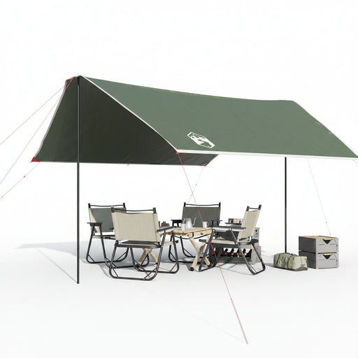 Grote Kampeerluifel 430x380x210 cm – Groen – Waterdicht & Discreet - Bivakshop