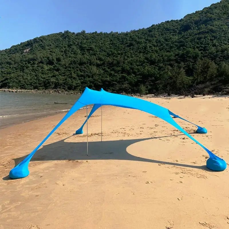 Grote strand schaduw - Tent draagbaar - Familie zonbescherming upf50+ - Bivakshop
