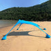 Grote strand schaduw - Tent draagbaar - Familie zonbescherming upf50+ - Bivakshop