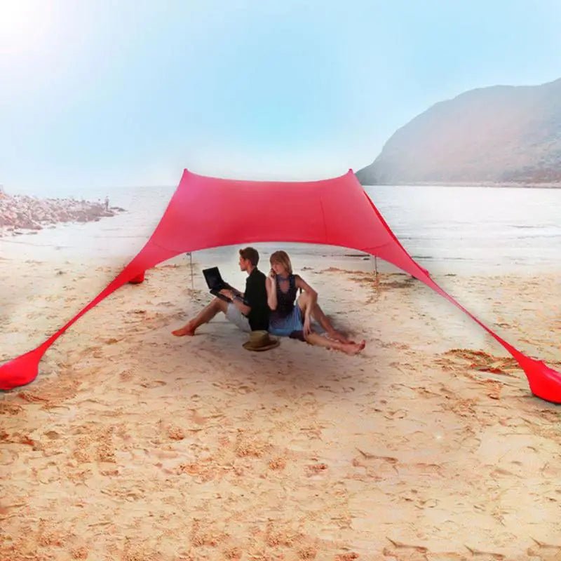 Grote strand schaduw - Tent draagbaar - Familie zonbescherming upf50+ - Bivakshop