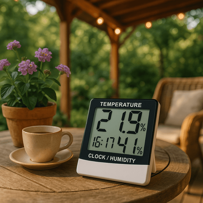 Grundig - Digitaal Weerstation – 10 cm – Thermometer & Hygrometer – Compact & Nauwkeurig - Bivakshop
