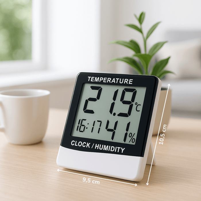 Grundig - Digitaal Weerstation – 10 cm – Thermometer & Hygrometer – Compact & Nauwkeurig - Bivakshop