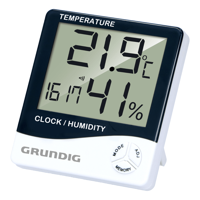 Grundig - Digitaal Weerstation – 10 cm – Thermometer & Hygrometer – Compact & Nauwkeurig - Bivakshop