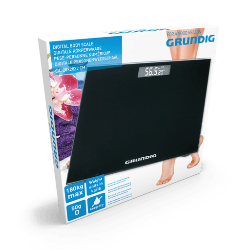 Grundig - Digitale Lichaamsweegschaal – Stijlvol Design - Bivakshop