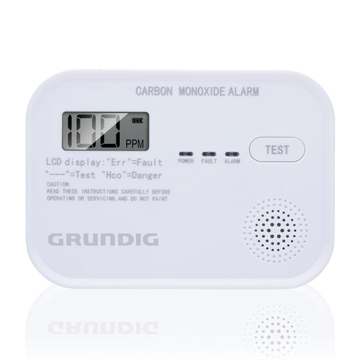 Grundig - Koolmonoxide (CO) Melder – 85dB Alarm – Betrouwbare Detectie – Levensreddend - Bivakshop