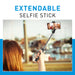 Grundig - Selfie Stick met Statief (Tripod) – Bluetooth Afstandsbediening – Verstelbaar & Draagbaar - Bivakshop