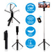 Grundig - Selfie Stick met Statief (Tripod) – Bluetooth Afstandsbediening – Verstelbaar & Draagbaar - Bivakshop