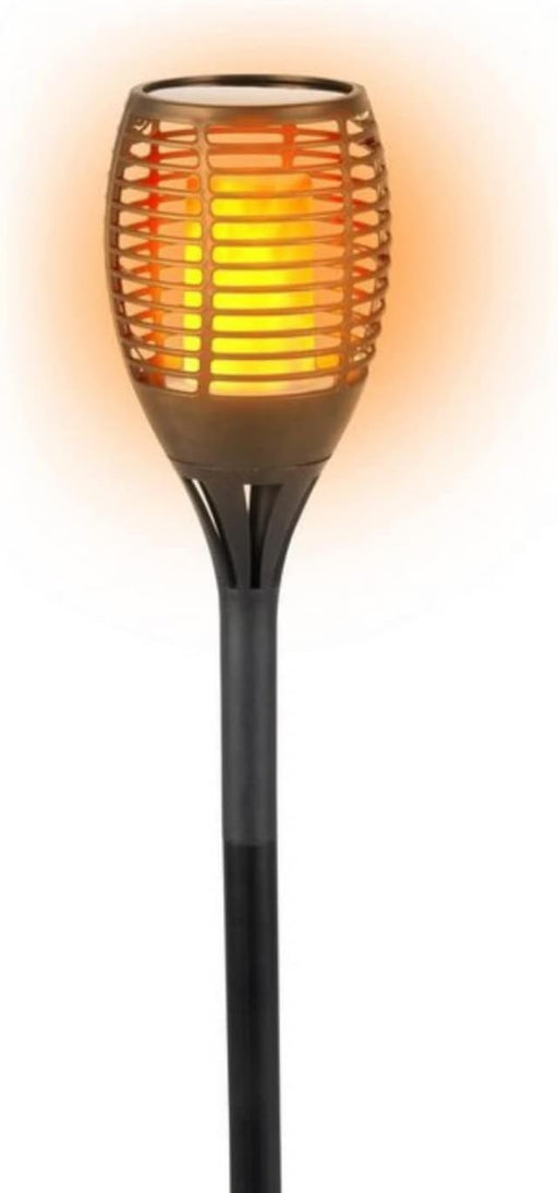 Grundig solar tuinfakkel - 8 Uur sfeervolle verlichting met dansende vlammen - IP65 waterdicht - Bivakshop