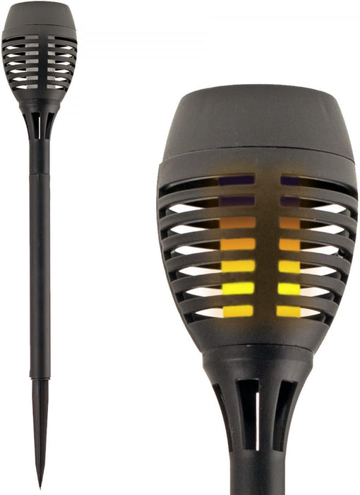 Grundig solar tuinfakkel - 8 Uur sfeervolle verlichting met dansende vlammen - IP65 waterdicht - Bivakshop