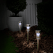 Grundig - Solar Tuinfakkels RVS – Set van 10 – Ø4,8 x 36,5 cm – Duurzame LED Buitenverlichting - Bivakshop