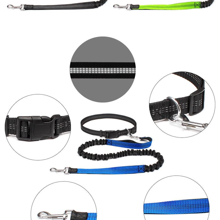 Handsfree Hondenriem – Verstelbare taille - en borstriem – Ideaal voor wandelen en joggen - Bivakshop