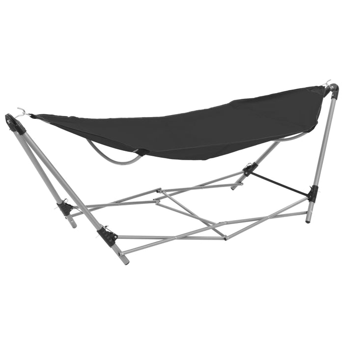 Hangmat met Inklapbare Standaard – Mobiele Loungeset voor Binnen & Buiten - Bivakshop