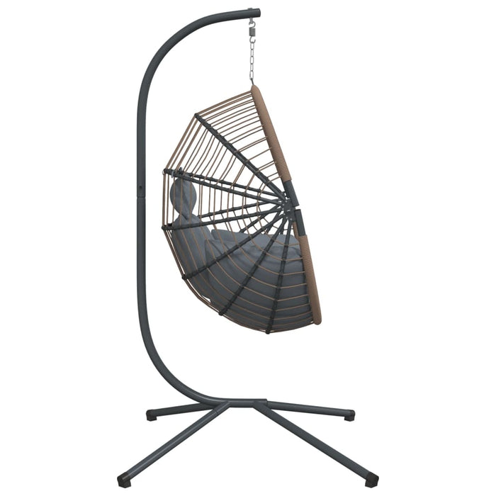 Hangstoel met Standaard – Rattan & Staal – Comfort & Design – Vrijstaand - Bivakshop