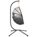 Hangstoel met Standaard – Rattan & Staal – Comfort & Design – Vrijstaand - Bivakshop
