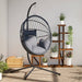 Hangstoel met Standaard – Rattan & Staal – Comfort & Design – Vrijstaand - Bivakshop